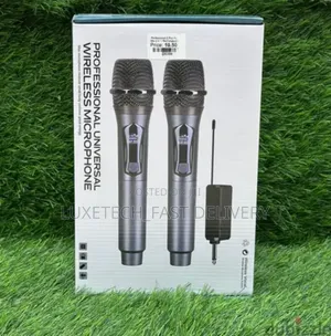 Universal 2 Wireless Microphones With a Receiver