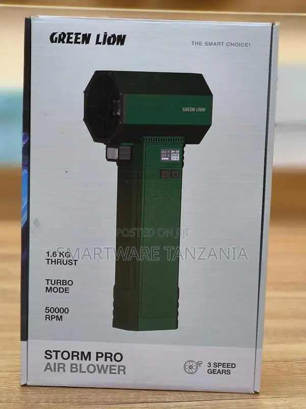 Green Lion Storm Pro Air Blower: 50000 Rpm, 3 Speeds, 750w
