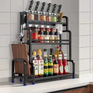 Three-Tier Spice Rack and Kitchen Organizer