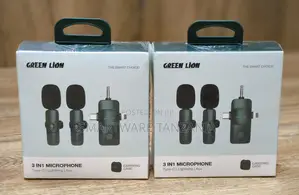 Green Lion 3 in 1 Microphone Type-C / Lightning / Aux – Green