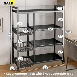 Steel Body 4 Layer Storage Rack