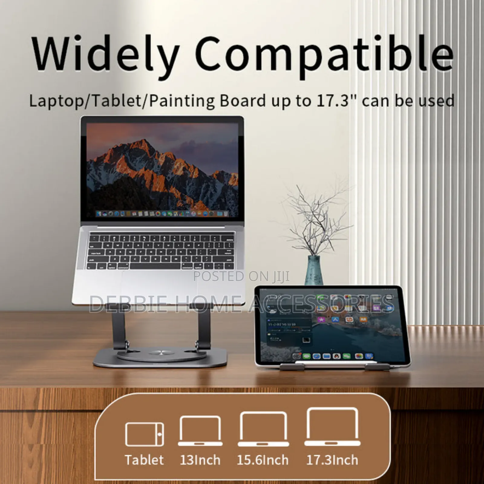 Laptop Stand 360° Rotatable Foldable Aluminum Alloy