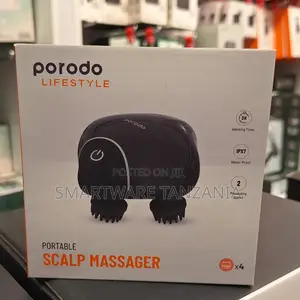 Porodo Portable Scalp Massager: Ipx7 Waterproof, 2 Speed Settings