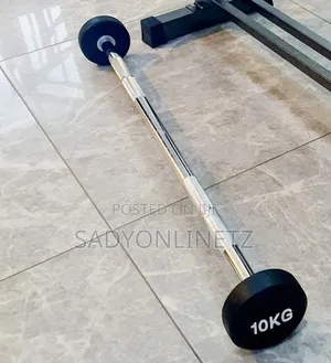 Fixed Rubber Barbell 10kg