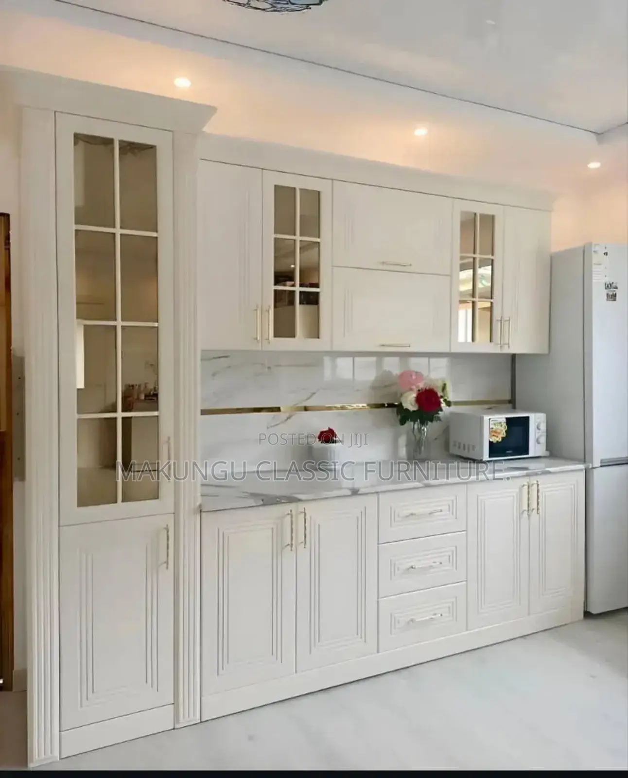 Kitchen Cabinet Sets White in Color