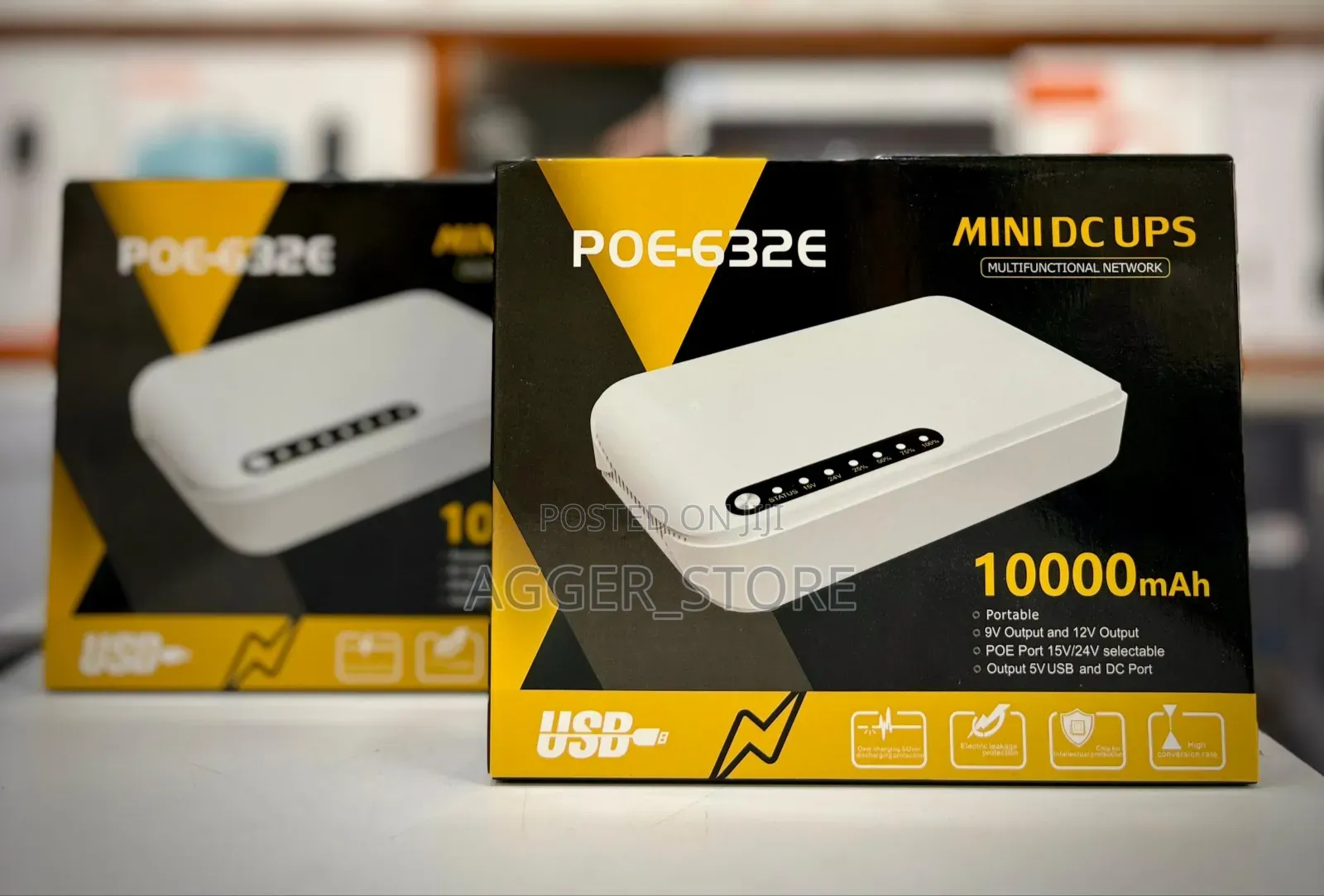 Poe-632e Mini Dc Ups 10000mah Power Supply