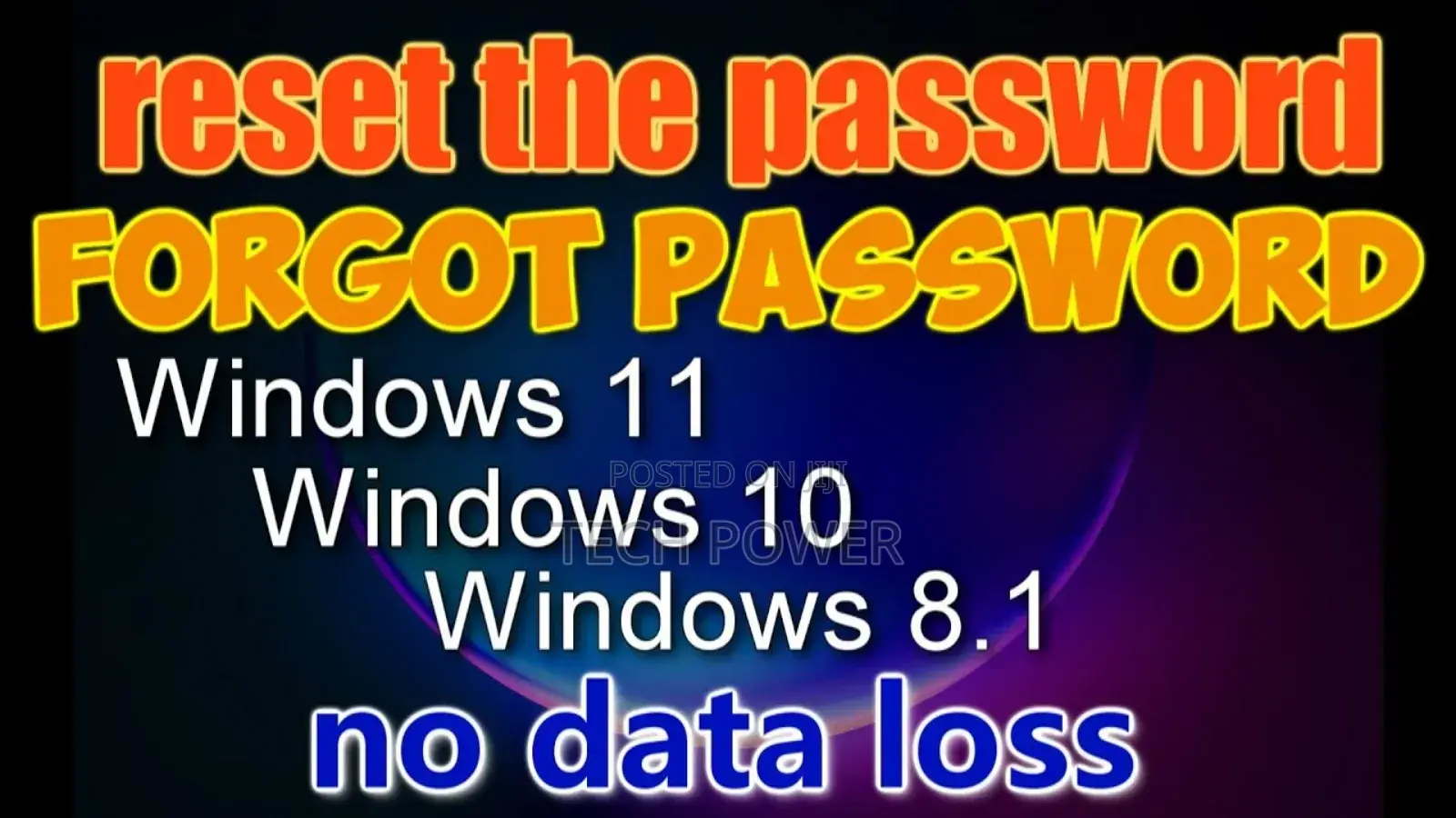Windows/Mac Reset Password Computer