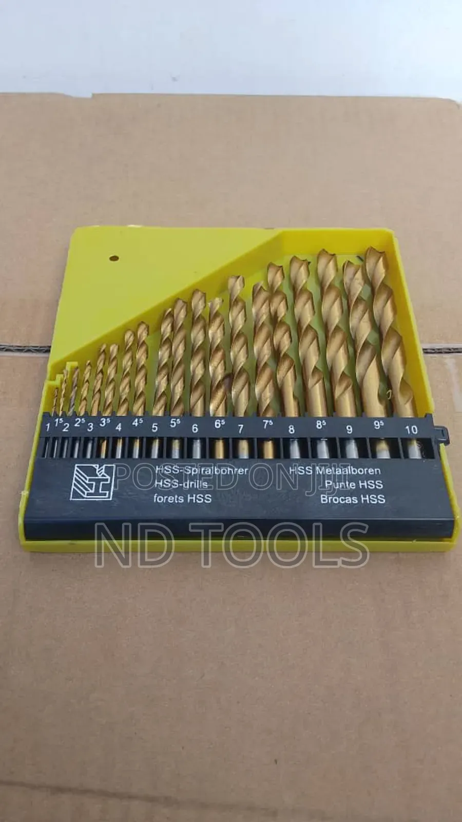 HSS Drill Bit Set 19pcs 1-10mm Mutian