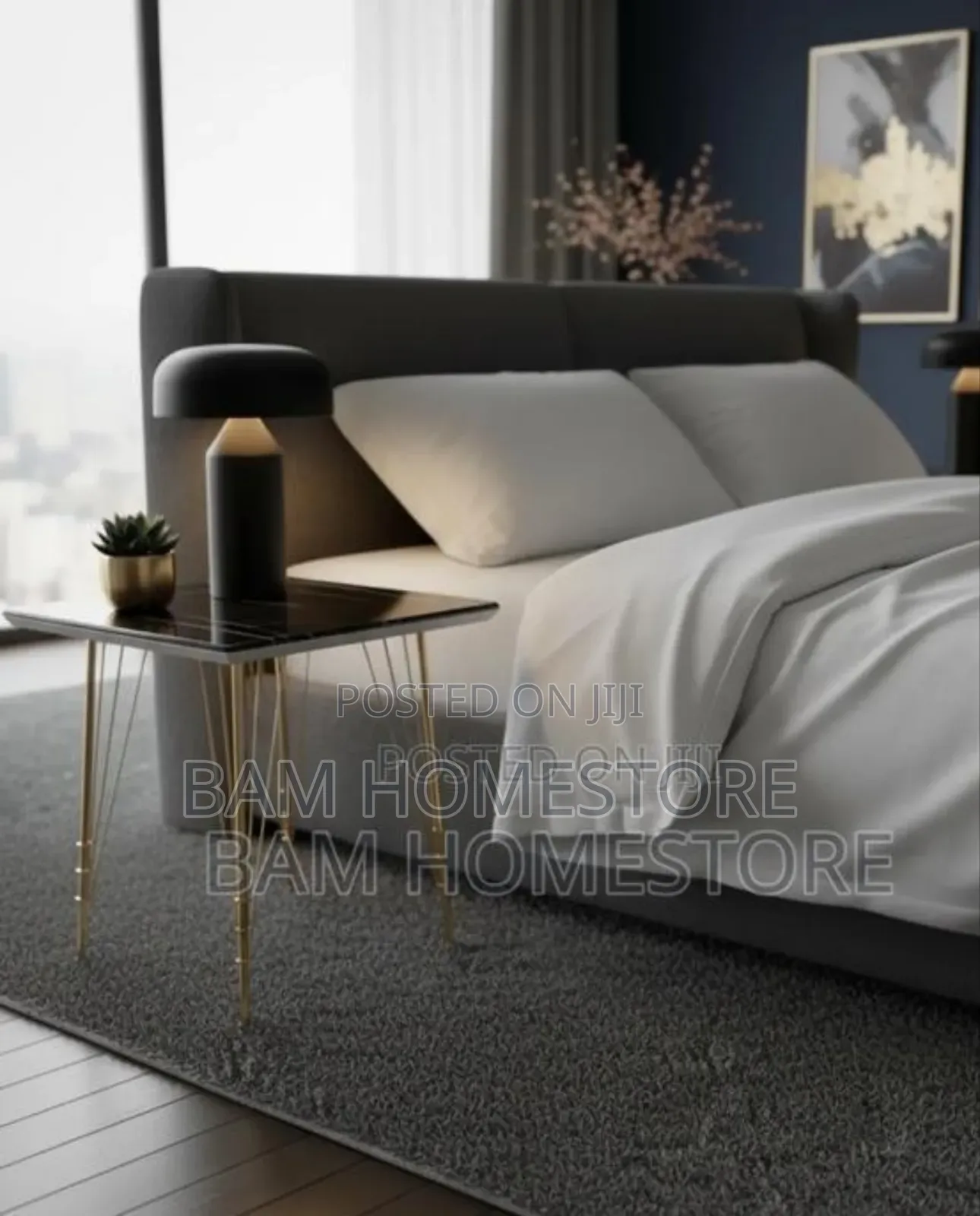 Black Marble Top Table (40*50cm)