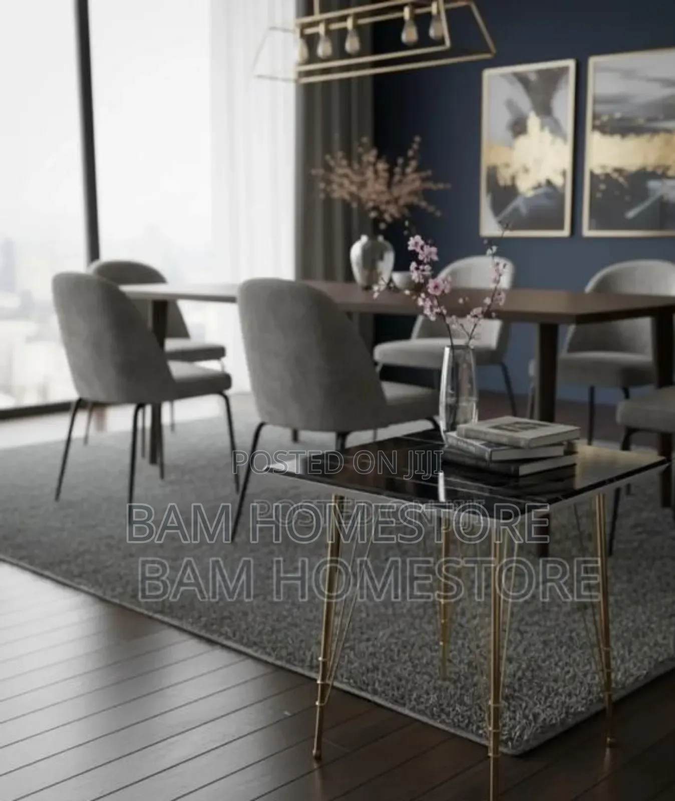Black Marble Top Table (40*50cm)