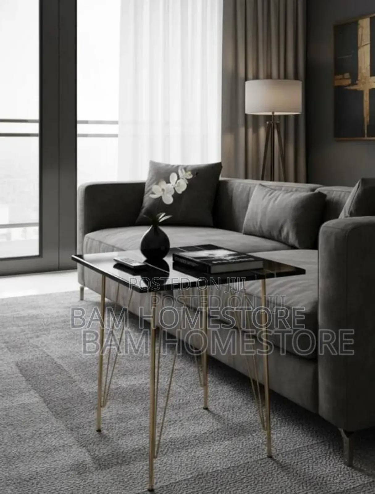 Black Marble Top Table (40*50cm)