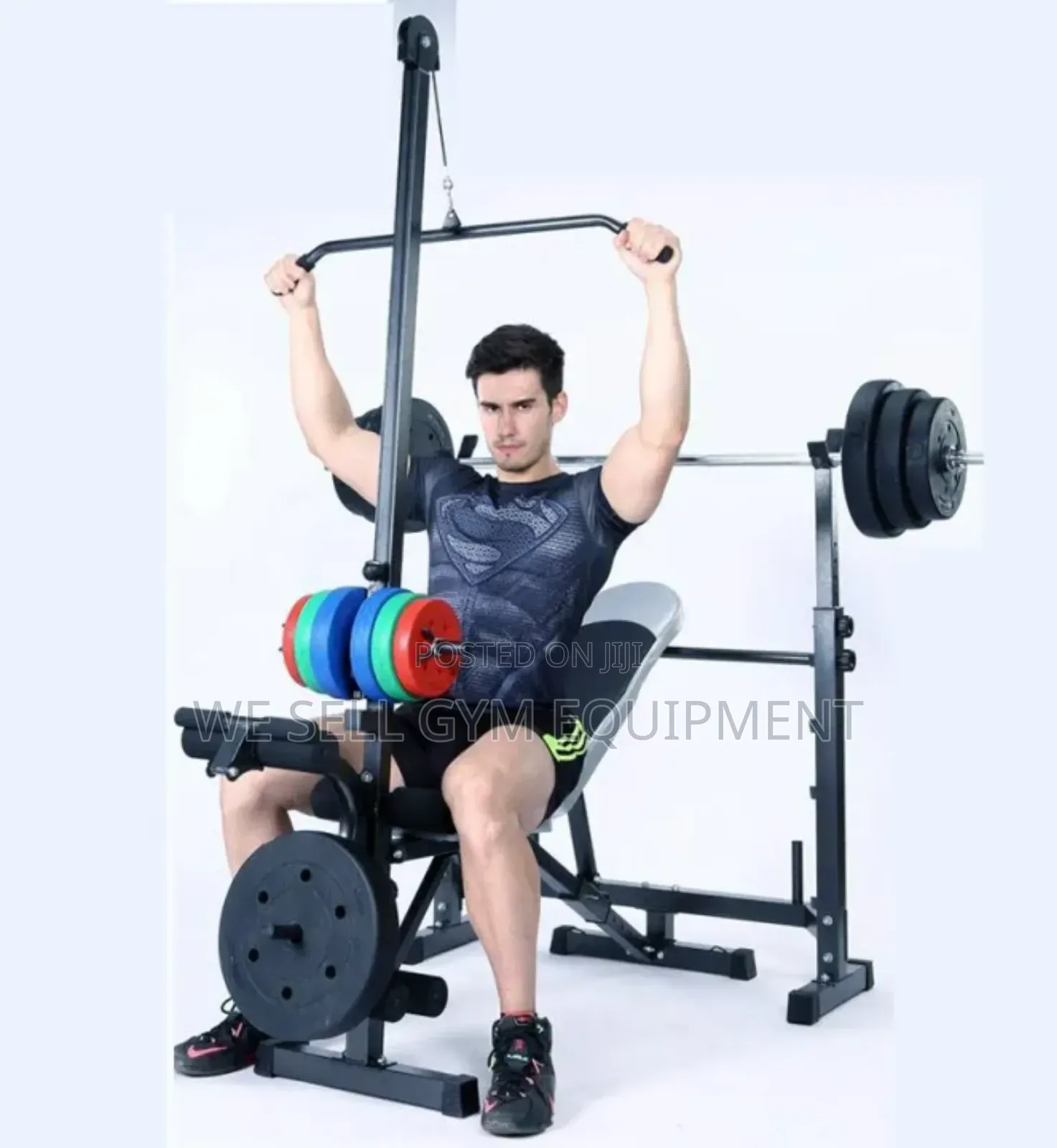 Bench With 50kg Adjustable Weight Set