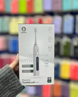 Rechargeable Green Lion Electric Toothbrush W/ 4 Heads