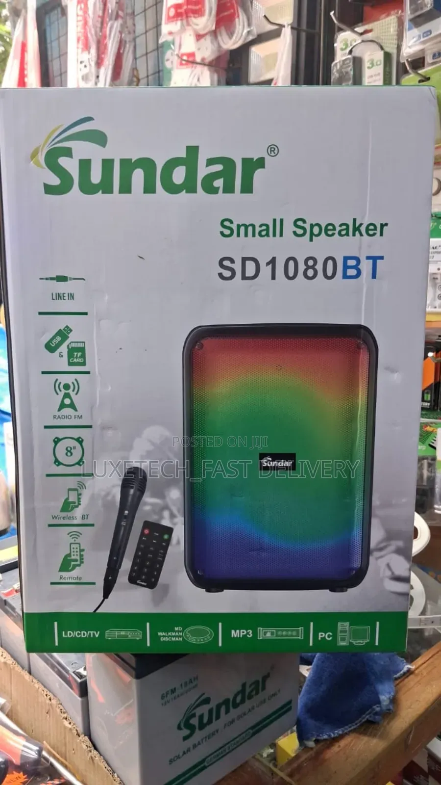 Sundar Sd1080bt Small Speaker With Wired Mic