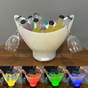 Slivers Crist Led Speaker Ice Bucket.-7l