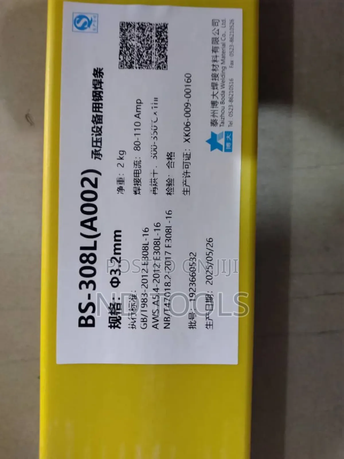 Welding Electrode 3.2mm E308l Ss Boda