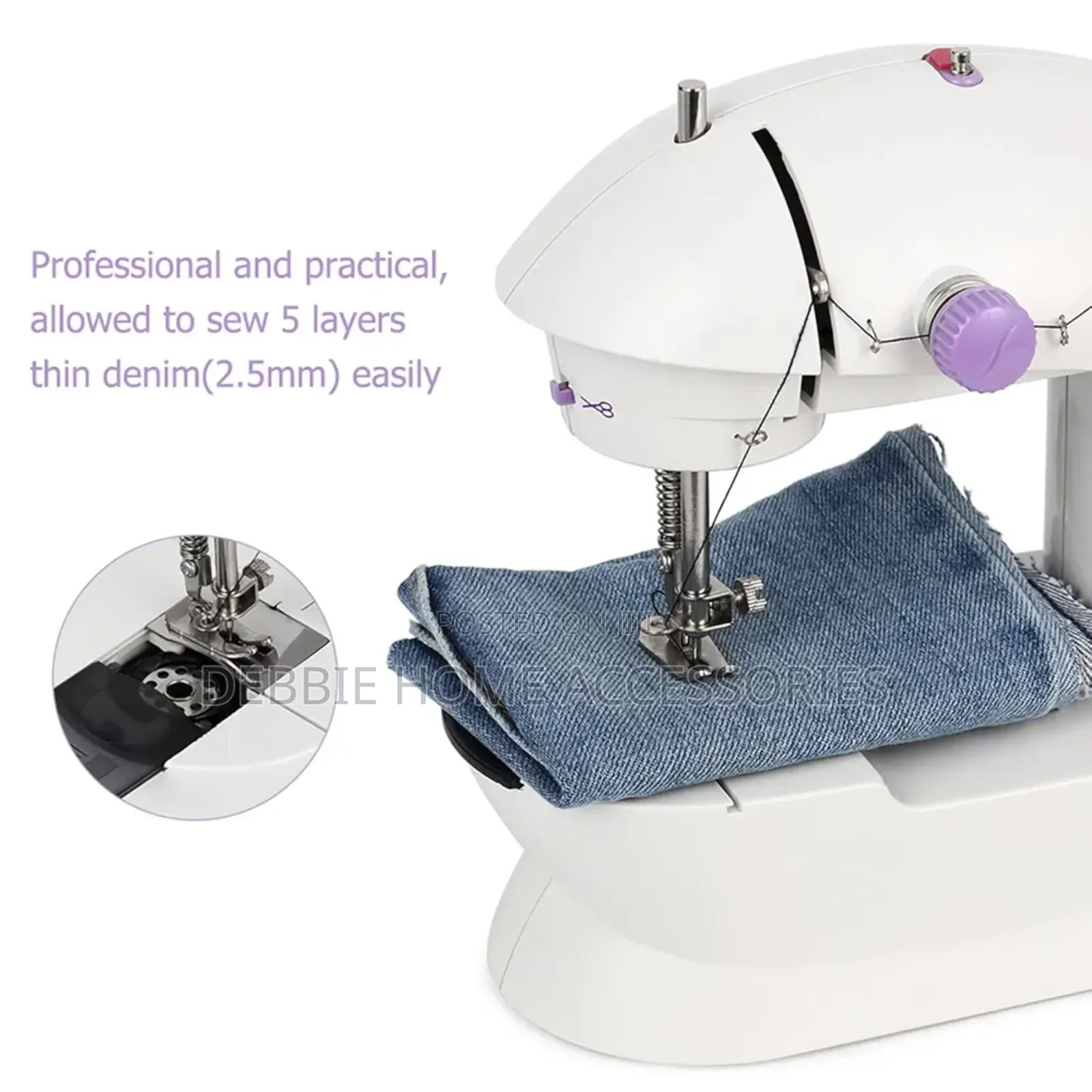 Mini Sewing Machine(With Double Thread and Two Speed Control)