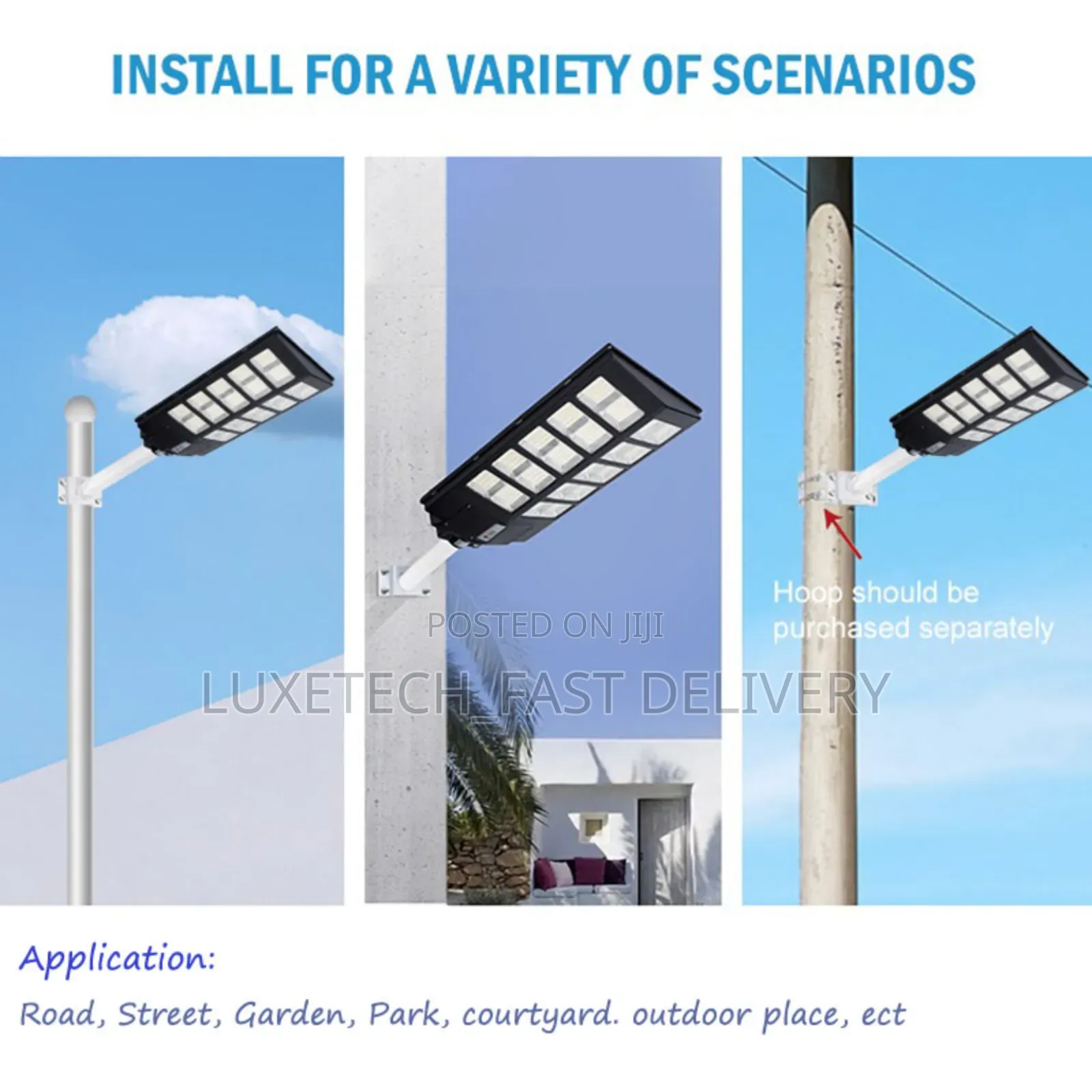Led Solar Powered Street Light 600 Watts