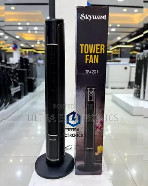 Skywood Tower Fan 42 Inches Upepo Wake Ni Tulivu Na Salama 