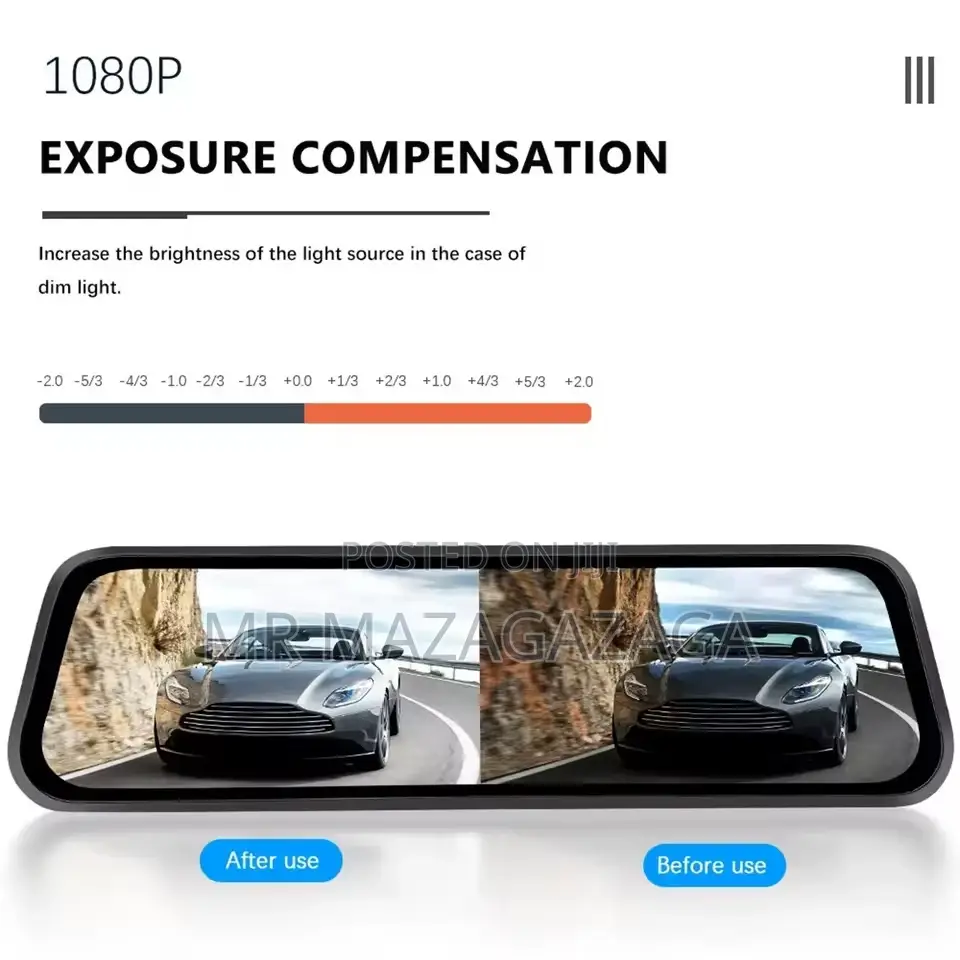 Full-Size Starlight Night Vision Mirror Camera