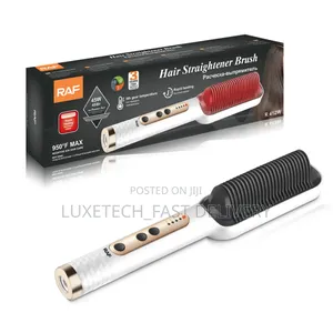 Raf R.412w Hair Straightener Brush Designed for Straightening Hairs