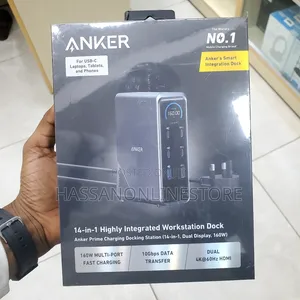 Anker Prime Charging Docking Station (14-in-1, Dual Display, 160w).