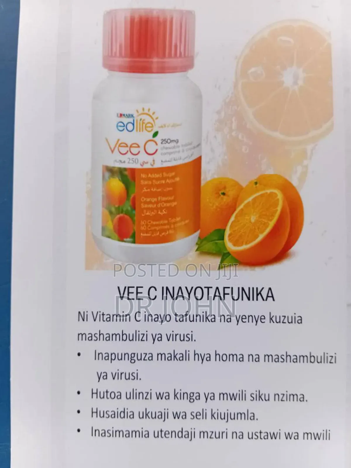 Vee C Yenye Wingi Wa Vitamin C