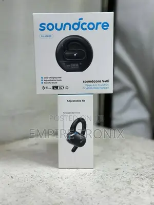 Soundcore V40i | Comfortable Fit and Clear Sound, Lidless Case