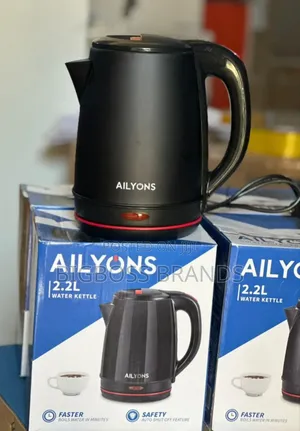 Ailyons Electric Water Kettle 2.2 Liters (Full Black)