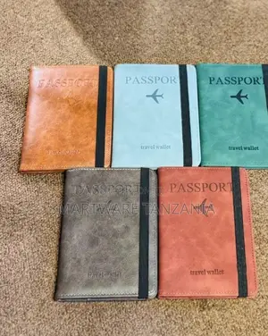 Stylish Pu Leather Passport Travel Wallet With Rfid Blocking
