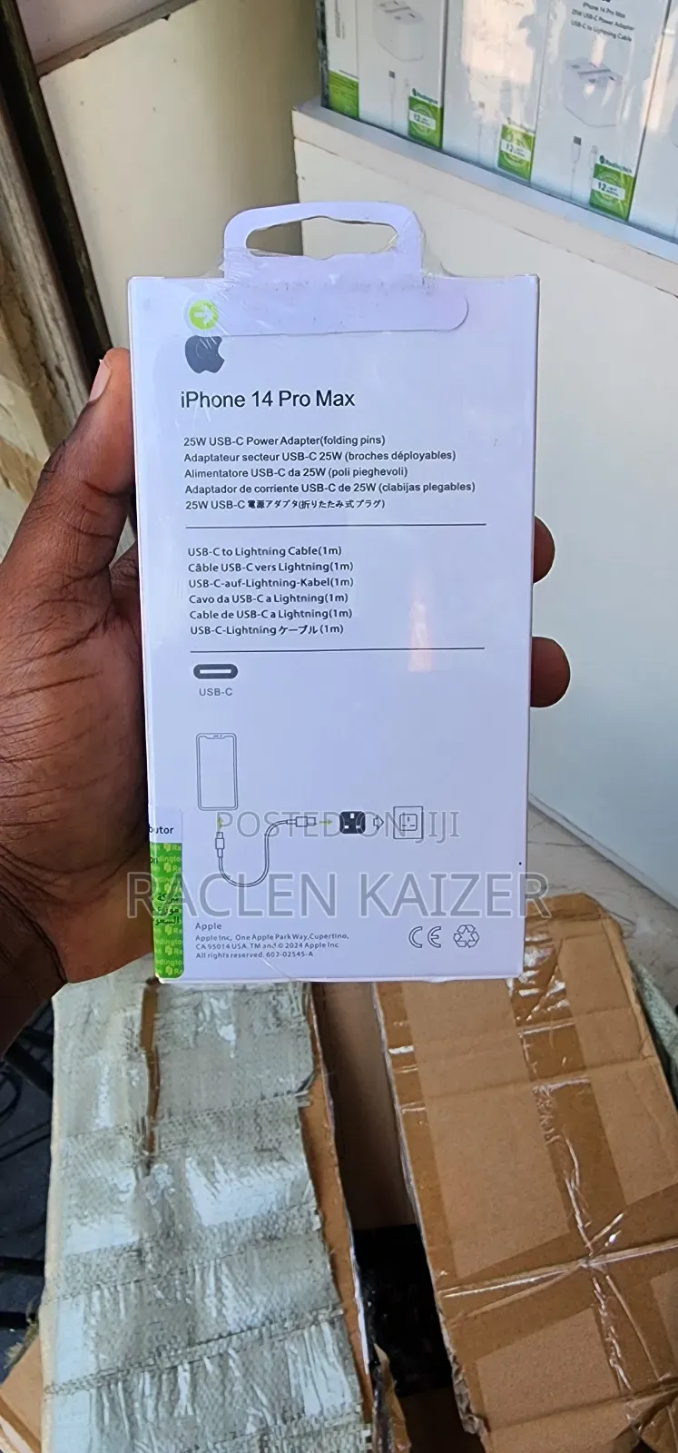 iPhone 25w Usb-C Power Adapter Usb-Cto Lightning Cable
