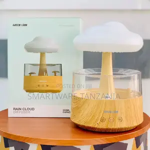 Green Lion Rain Cloud Diffuser Humidifier With 7 Led Lights