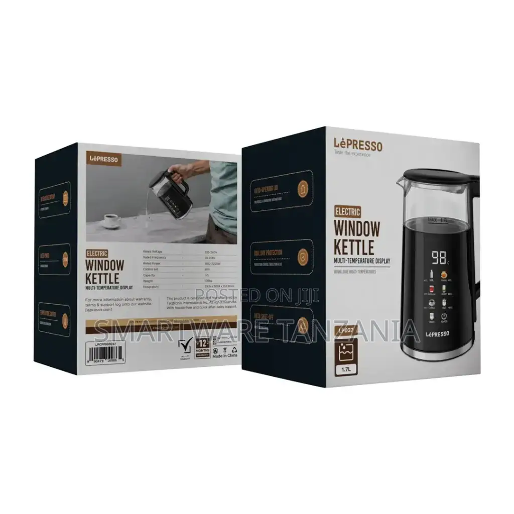 Lépresso 1.7l Electric Kettle With Multi-temperature Display