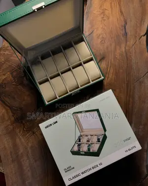 Green Lion Classic 10 Watches Display Box, Fits Watches Up to 48mm
