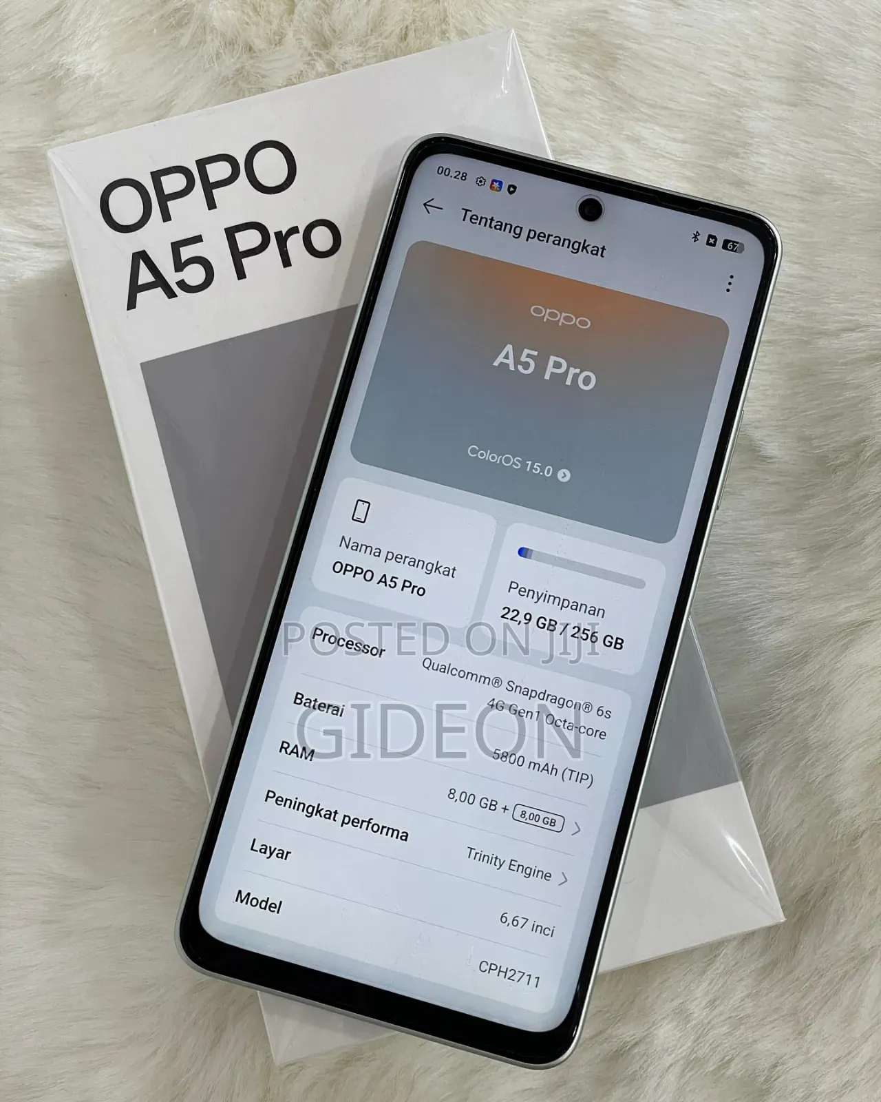 New Oppo A5 Pro 256 GB Green
