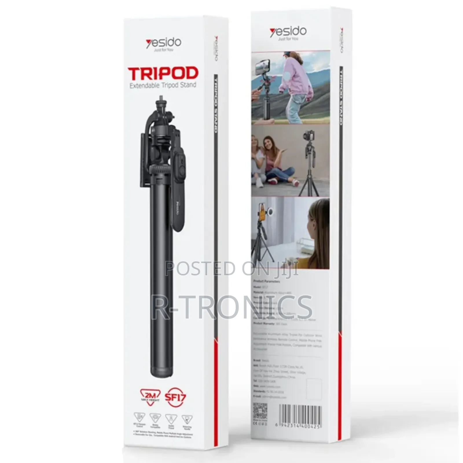 Yesido Sf26 Telescopic Tripod Stand Selfie Stick
