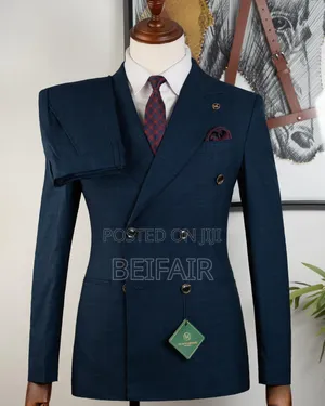Dark Blue Light Drafts Suit