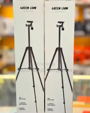 Green Lion GTP-100 Aluminum Tripod, 360° Rotation, 90° Flexible Pivot