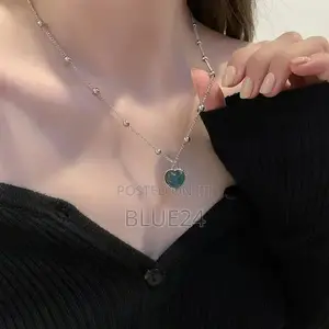 Stainless Steel Necklaces Black Exquisite Minimalist Square Pendant