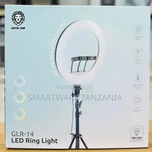 14 Inch Led Ring Light With Tripod Stand and Phone Holder Black