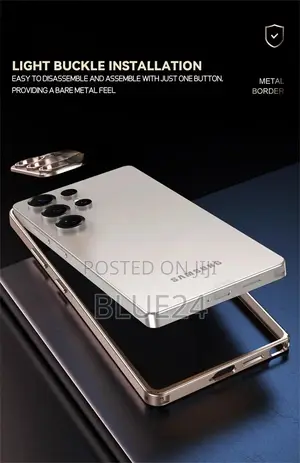 Aluminium Alloy Frame Bumper Case for Samsung Galaxy S24 Plus