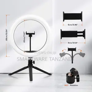 Dimmable Desk Makeup Ring Light With 3 Light Modes 9 Brightness