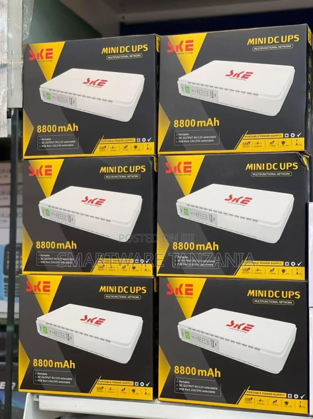 Ske Mini Dc Ups 8800mah Portable Backup Power for Router Camera