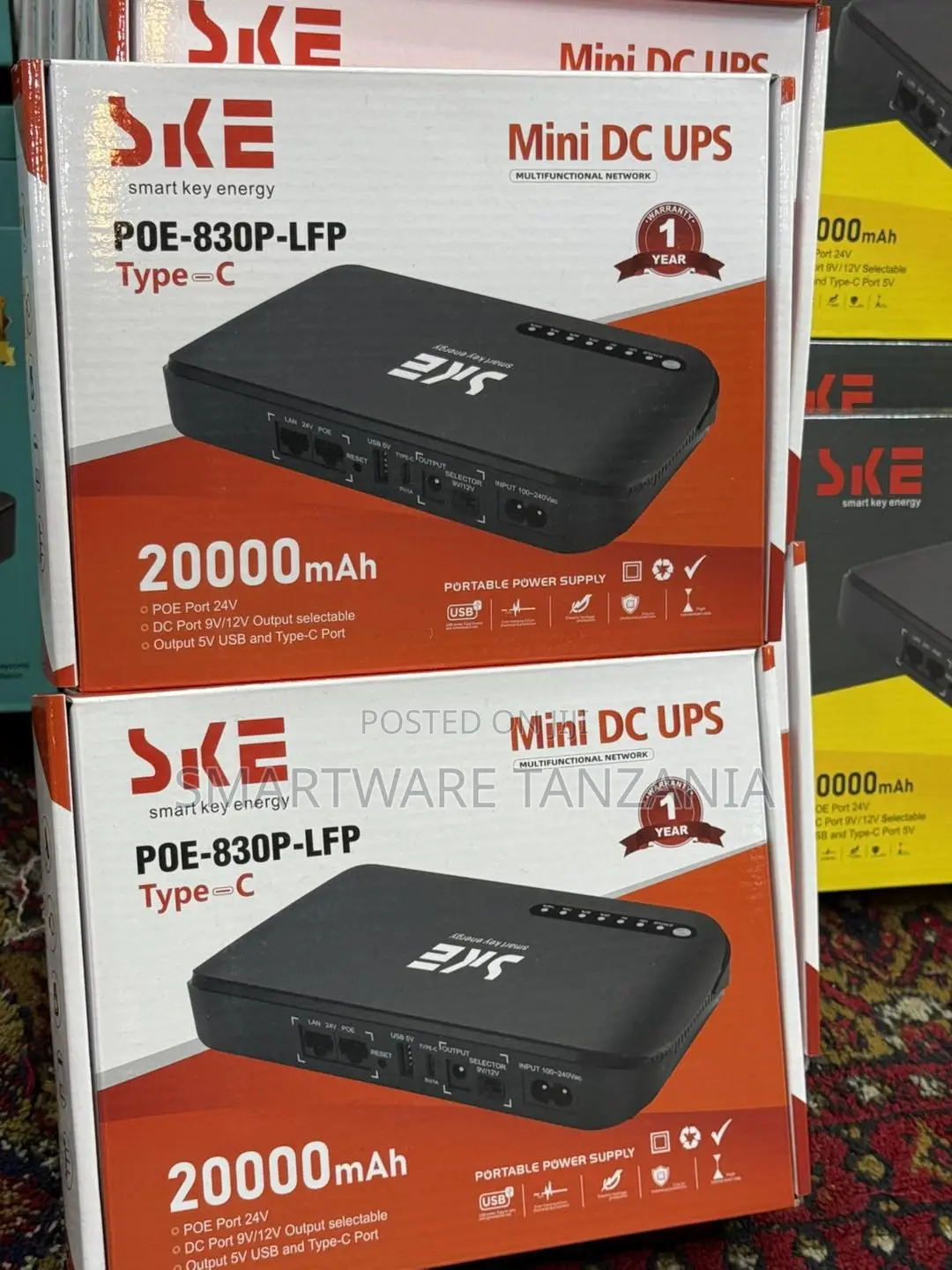20000 Mah Poe High Capacity Powerbank 9v 12v 24v Power Supply