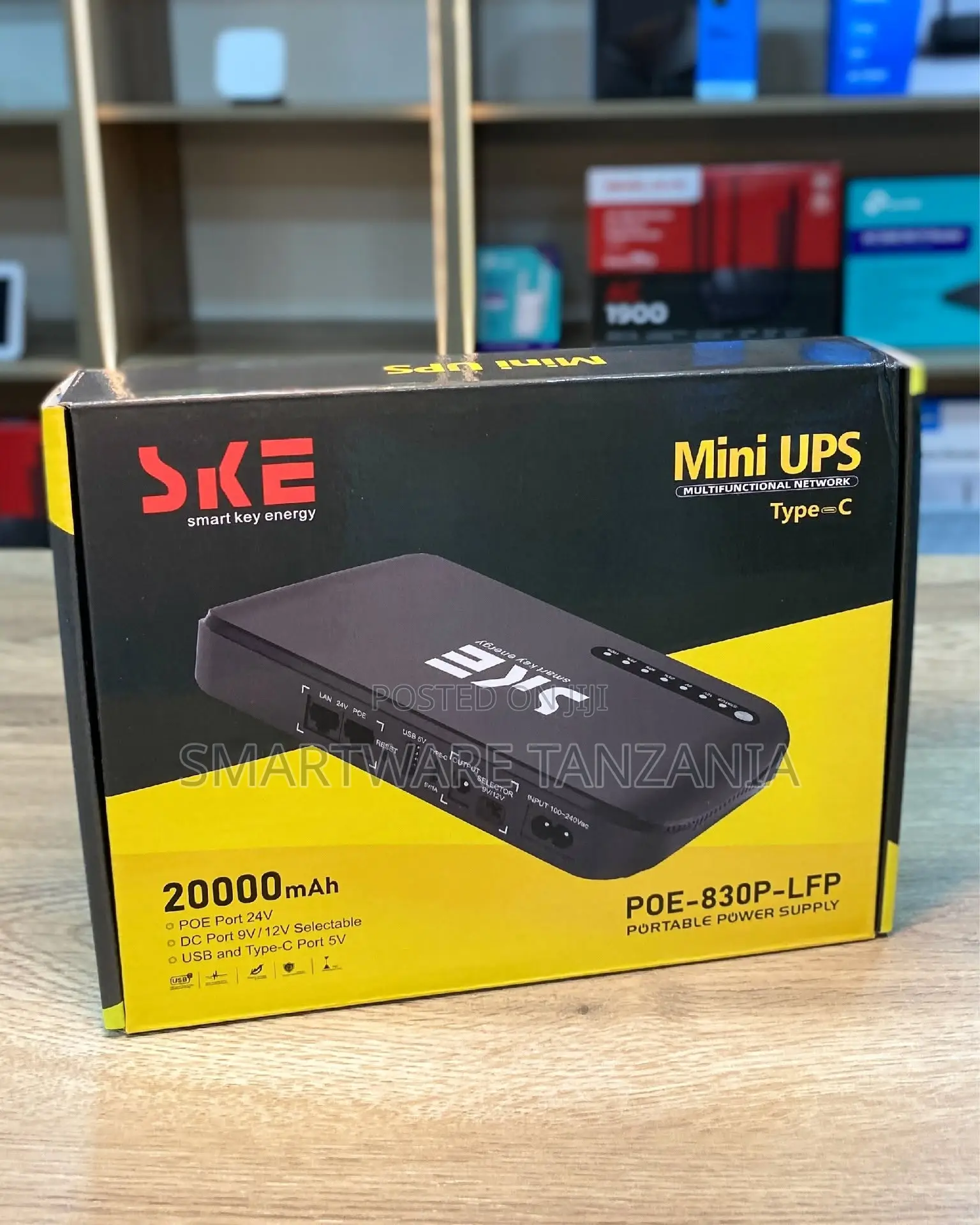 Ske Smart Key Energy Mini Dc Ups for Wifi Cctv, 20000mah