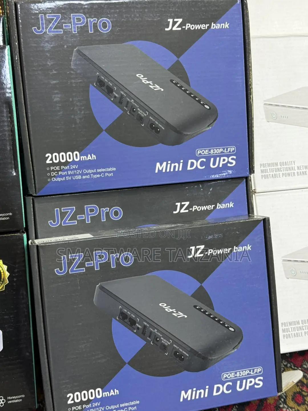 Jz-Pro Mini Dc Ups, Portable Power Bank With 20000mah Battery Capacity