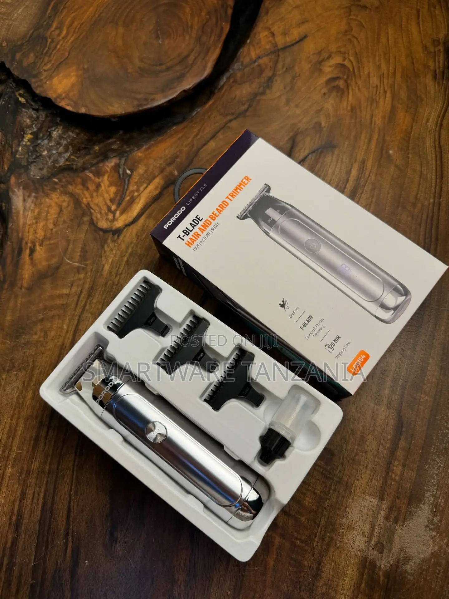 Porodo T-Blade Hair Beard Trimmer | Cordless Precision