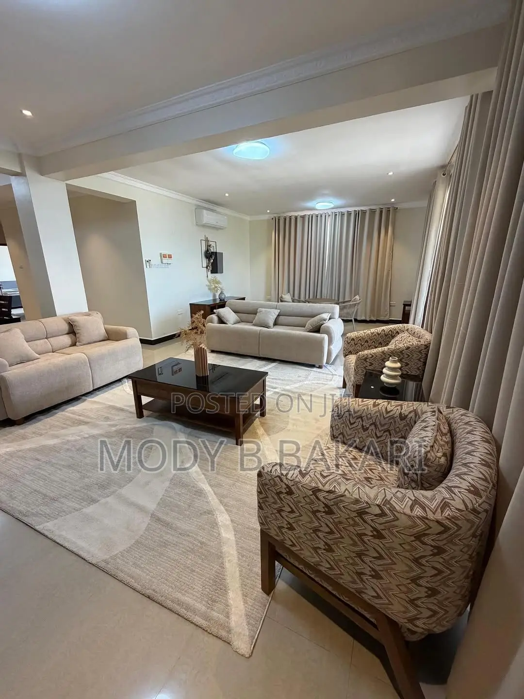 Furnished 3bdrm Apartment in Msasani for rent