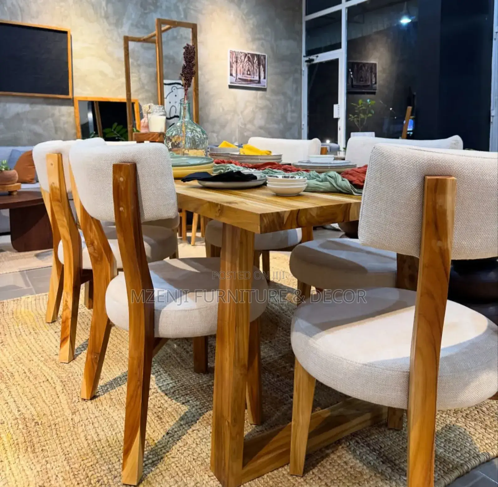 Dinning Table Ya Mtiki ( Teak Wood Dining)
