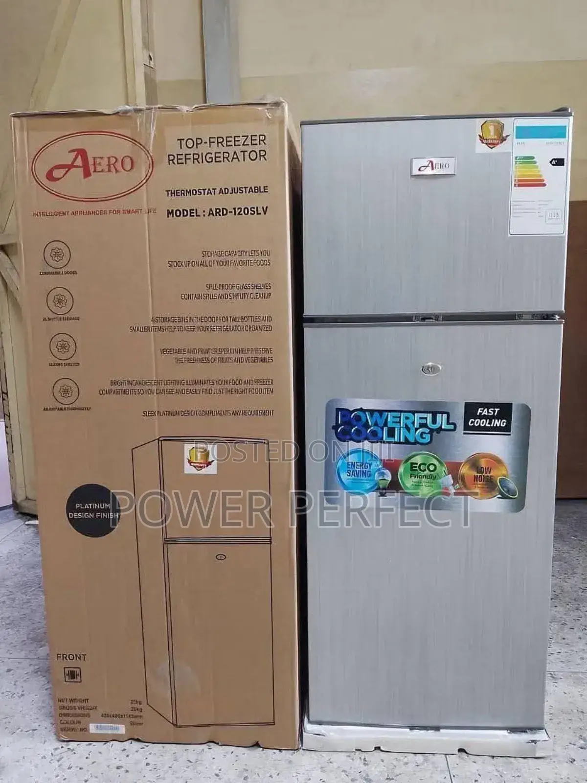 Back in Stock 
 Aero Double Door Refrigerator 120l (Ard-120 SLV
